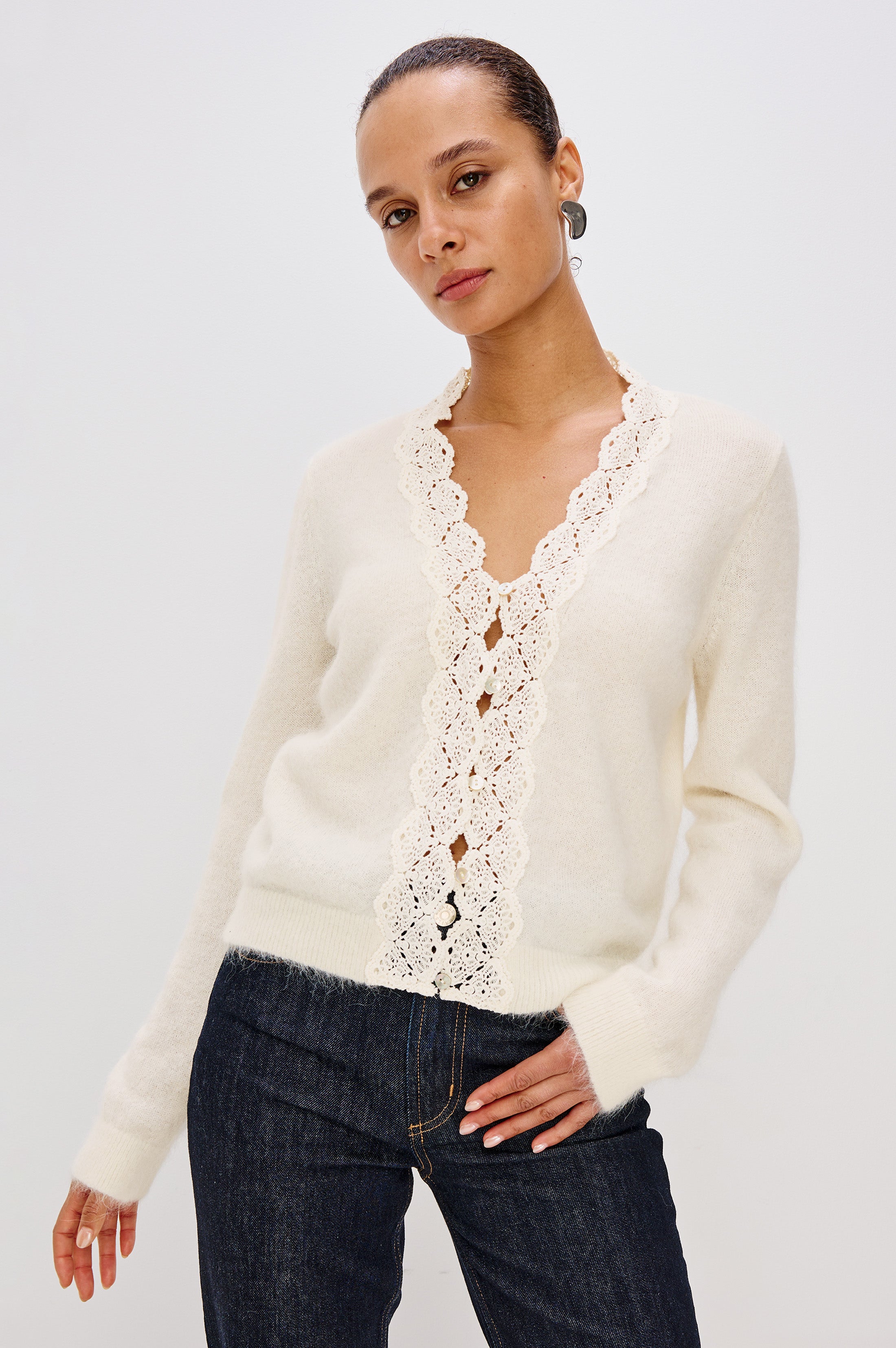 MER CARDIGAN - IVORY – Rails