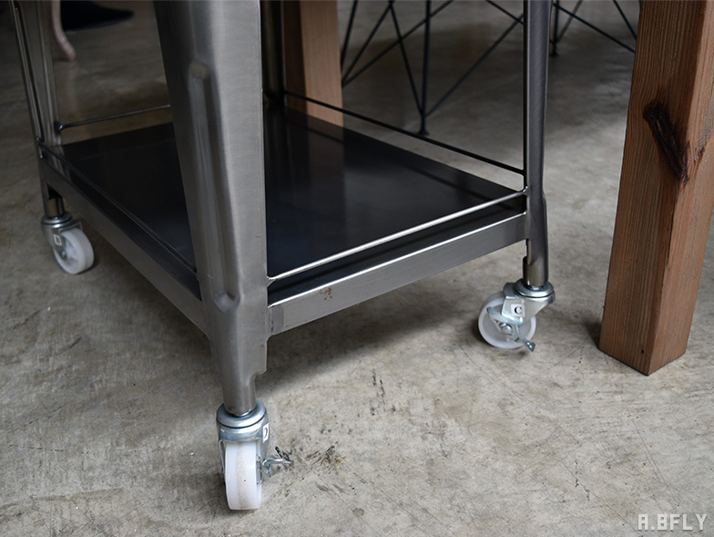 インダストリアル□ステンレス製□ワゴン□5段□工具□厨房