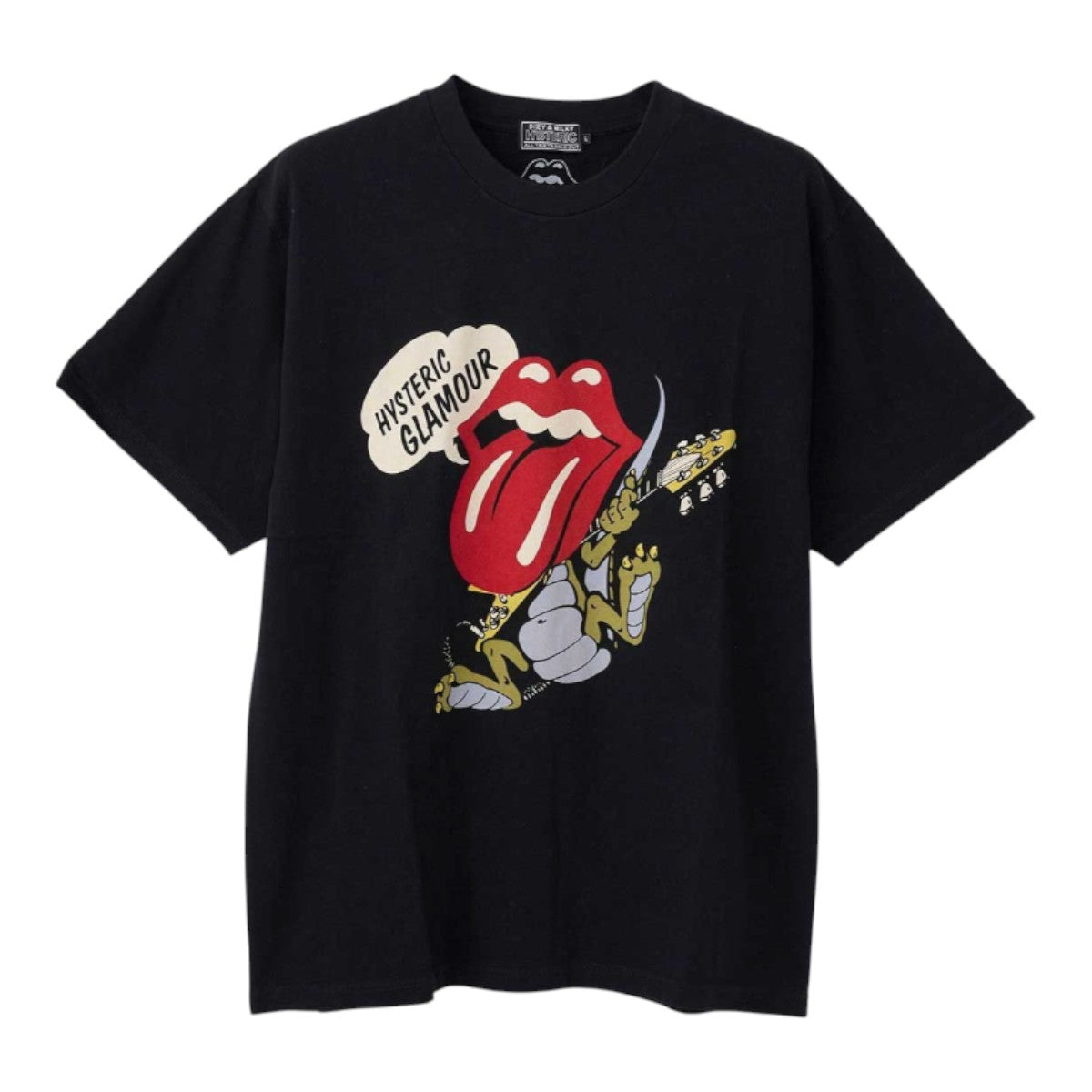 HYSTERIC GLAMOUR]THE ROLLING STONES/TOUNGE DINOSAUR Tシャツ/BLACK