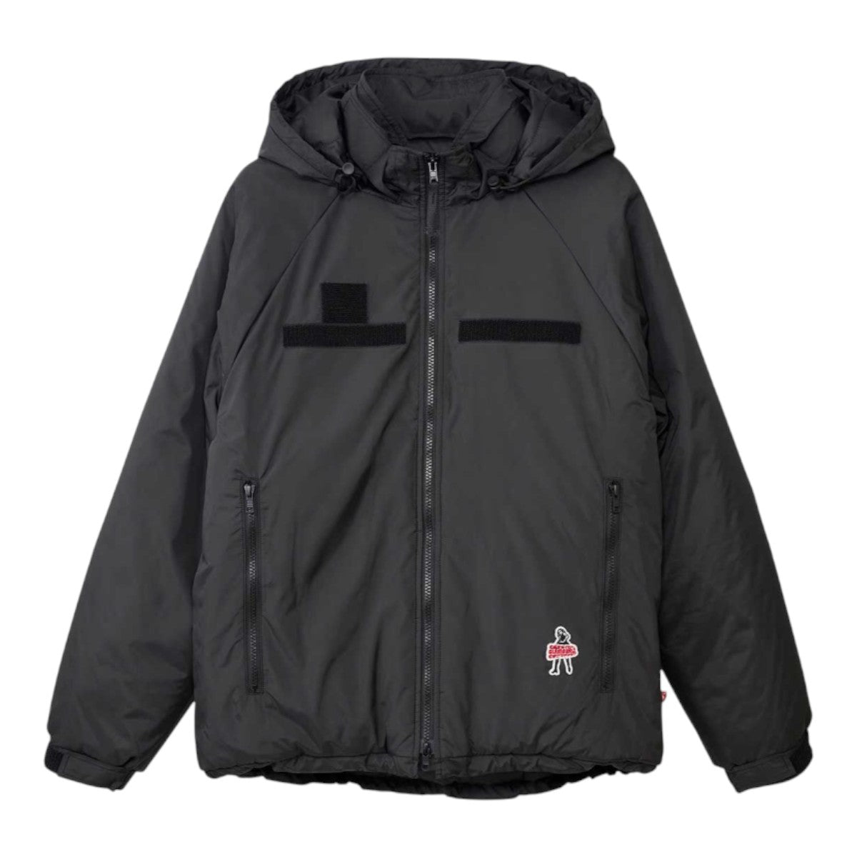 HYSTERIC GLAMOUR]VIXEN GIRLワッペン フーデッドブルゾン/BLACK