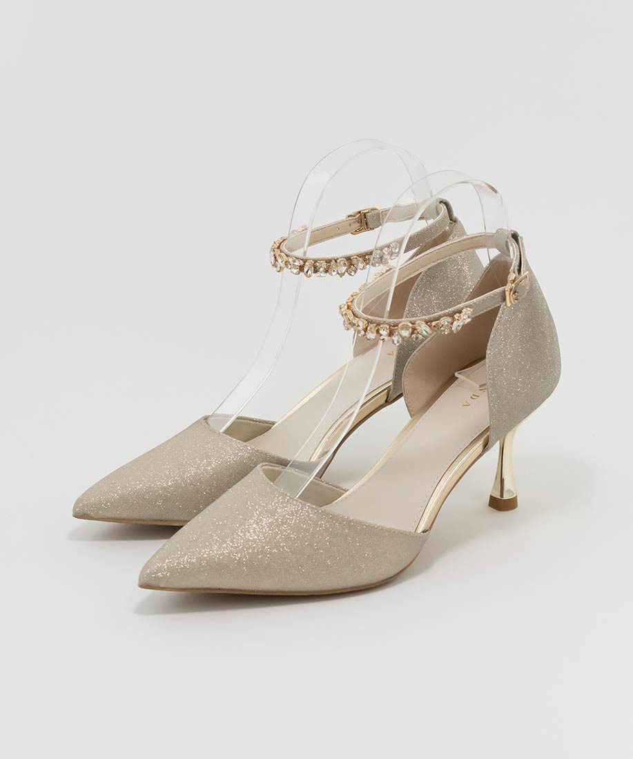 2WAY グリッターストラップパンプスRANDA公式サイト