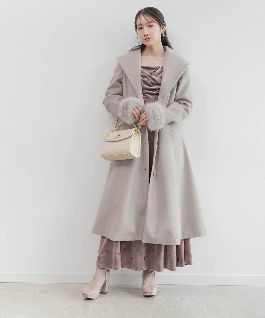 2WAY ショールカラーロングコートRANDA公式サイト