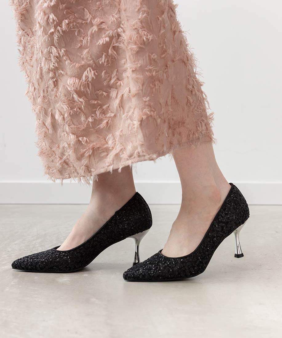 グリッターチュールパンプスRANDA公式サイト