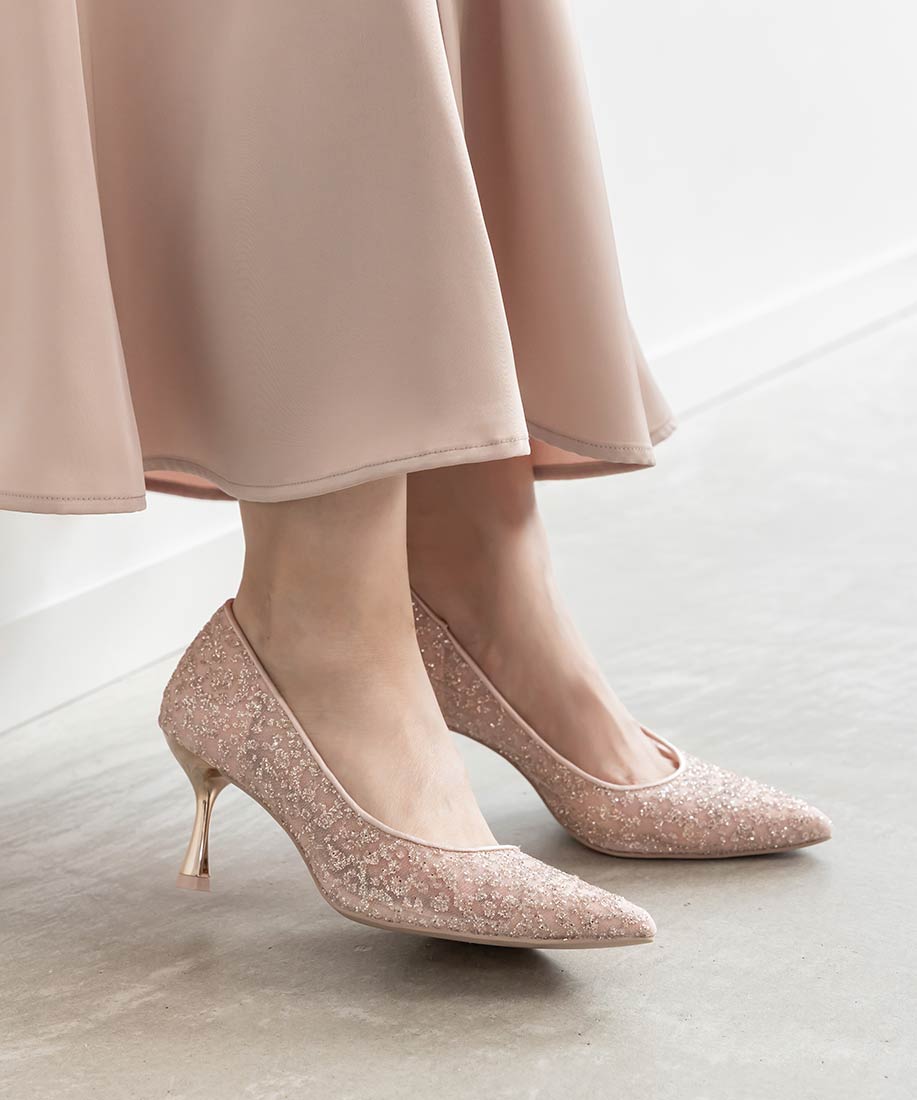 グリッターチュールパンプスRANDA公式サイト