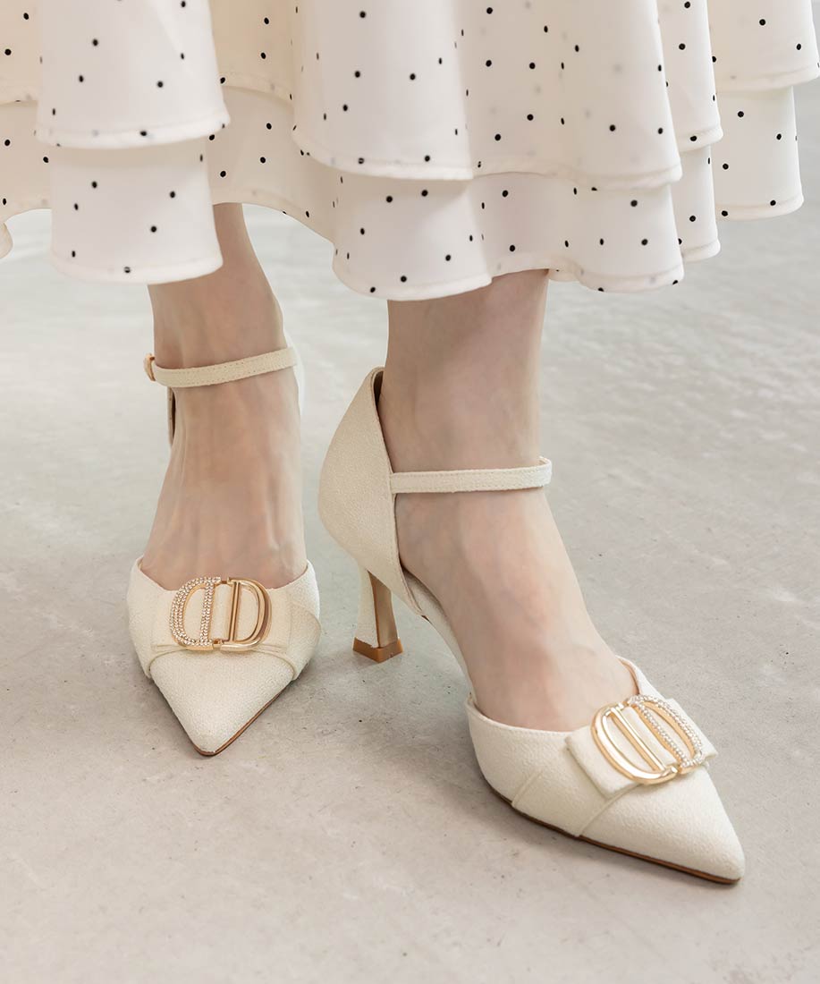 ビジューパーツストラップパンプスRANDA公式サイト