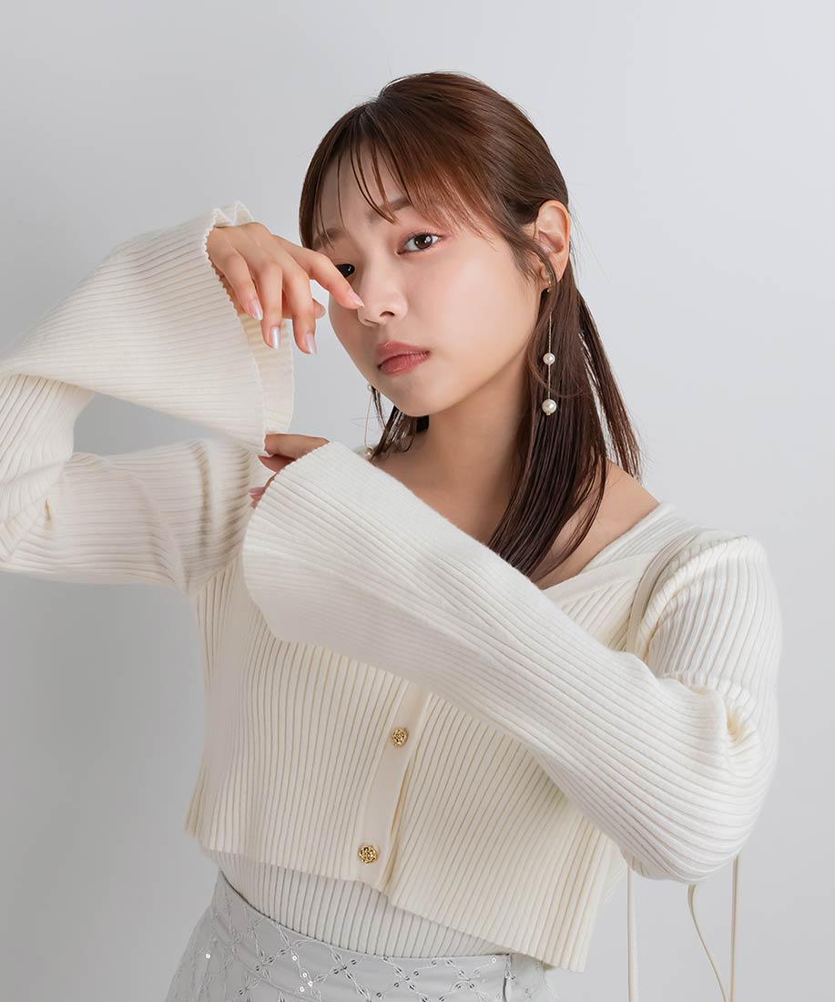 SALE】クロップド丈ニットアンサンブルRANDA公式サイト