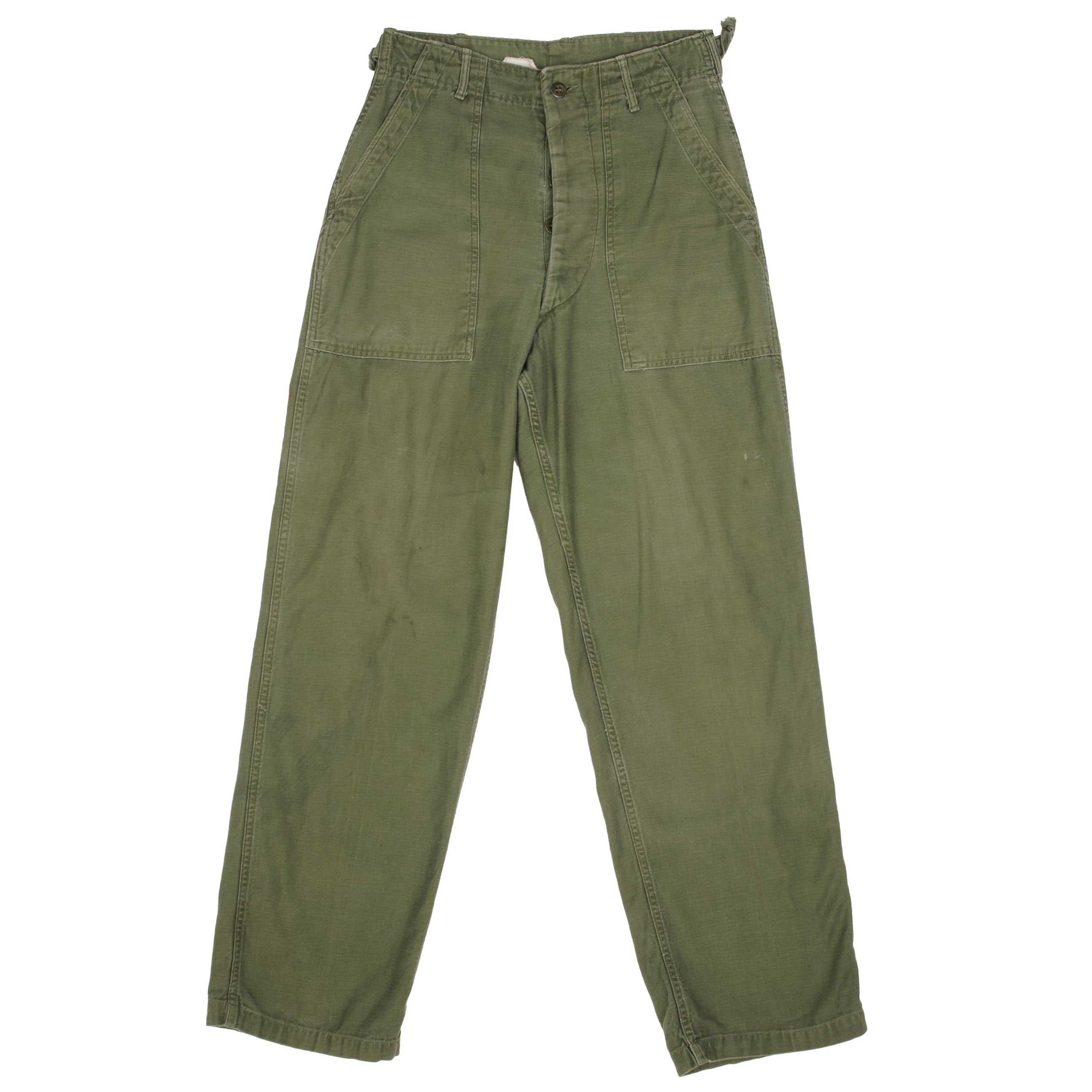 VINTAGE US ARMY UTILITY TROUSERS PANTS OG-107 SATEEN 1960S VIETNAM