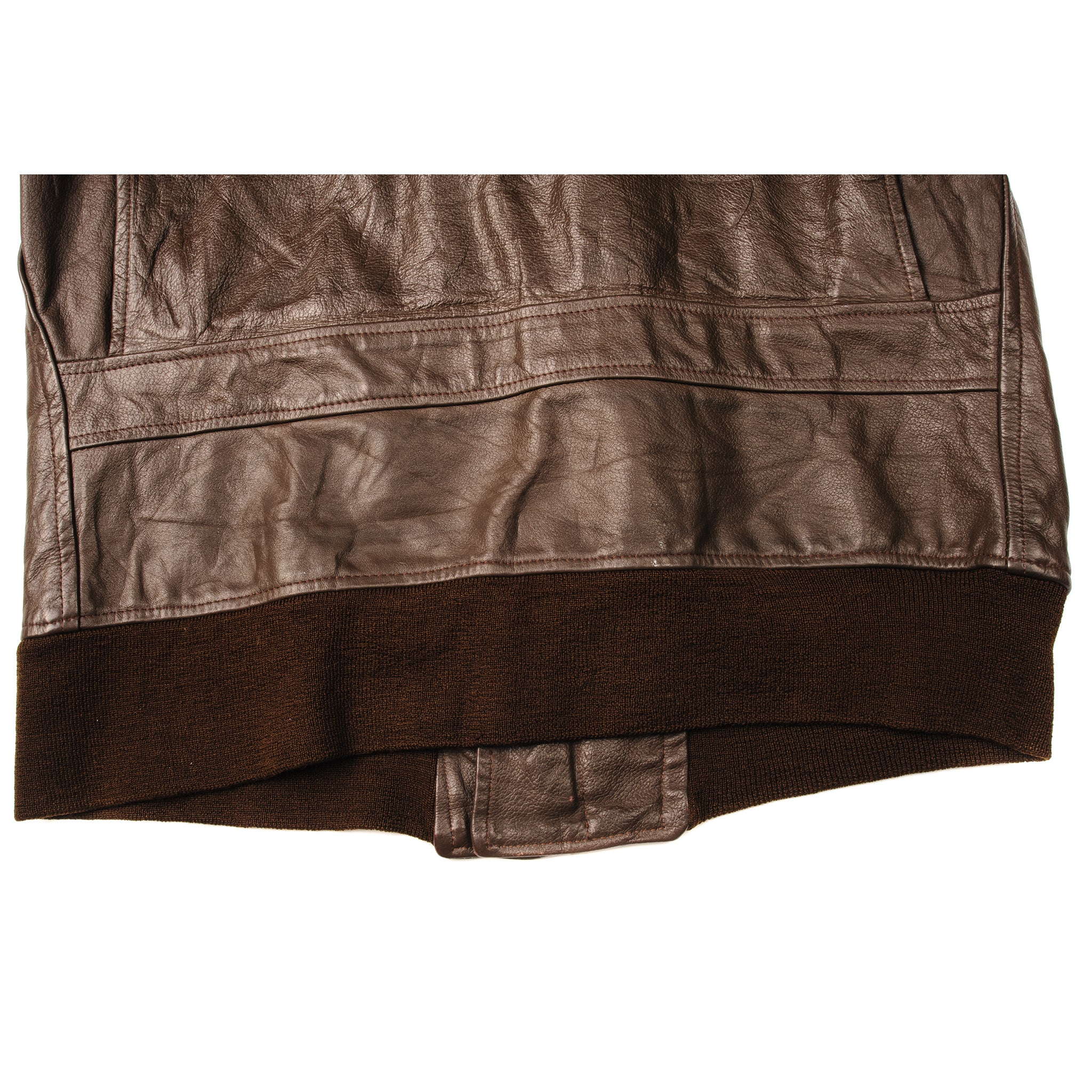 VINTAGE BRILL BROS LEATHER FLIGHT JACKET 1970S TYPE G1 SIZE 44