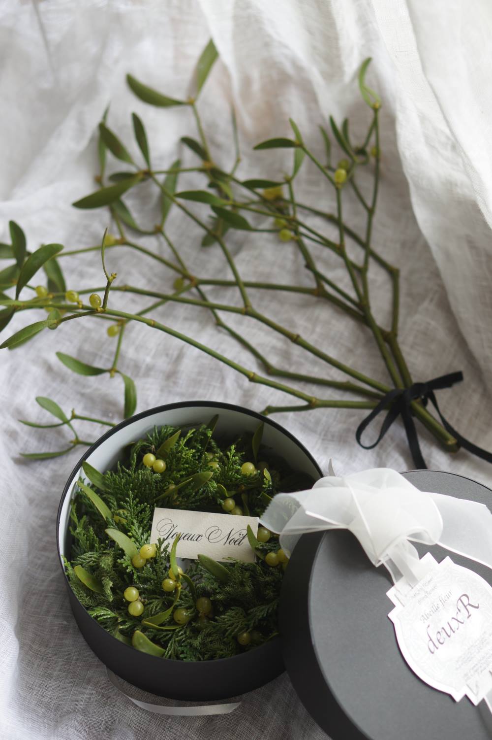 終了】deuxR 渡部裕美氏のヤドリギをつかった 『リース』レッスン