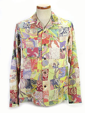 SS26384 サンサーフ SUN SURF LONG SLEEVE TWILL PATCHWORK SHIRT 209O