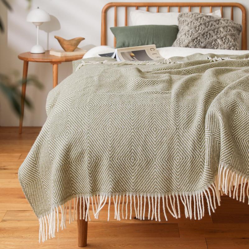 古着 サンタフェ 3Dニットアイボリー ペイズリー XL シアニット リネン