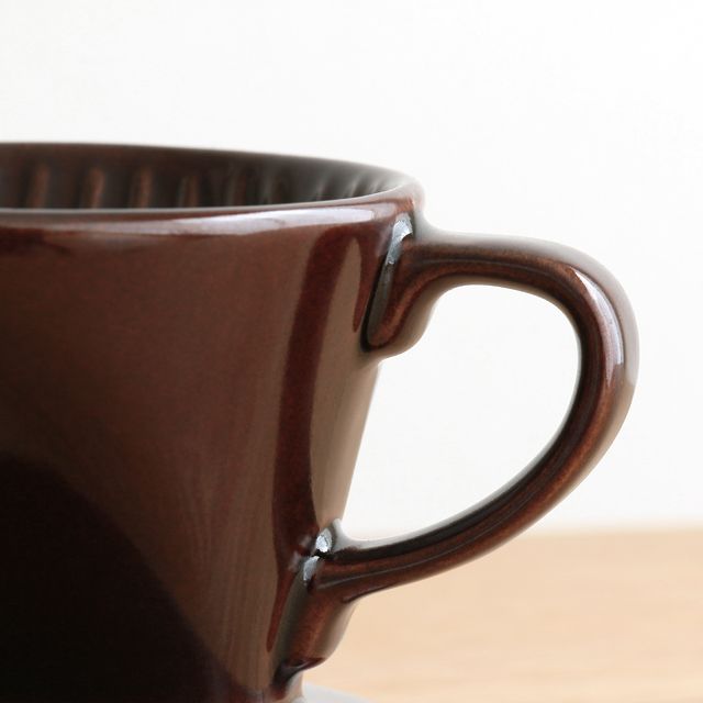 Kalita 陶器製コーヒードリッパー ロトブラウン ｜家具・インテリア