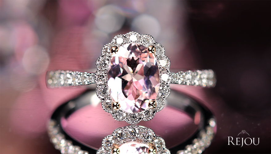 モルガナイト 1.0ct ダイヤモンド 0.4ct プラチナ リング(指輪)【品質