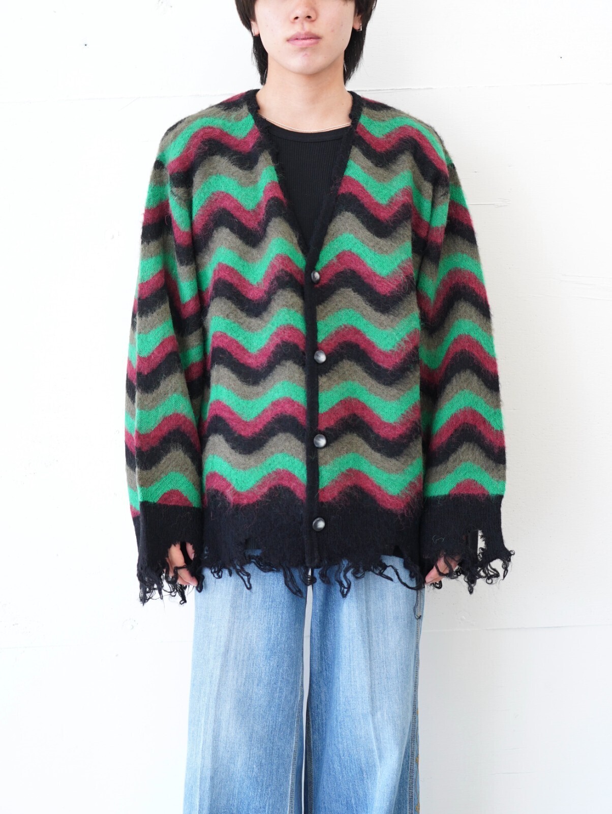 ウェーブモヘアカーディガン - ラムロフ レディース & メンズ｜公式