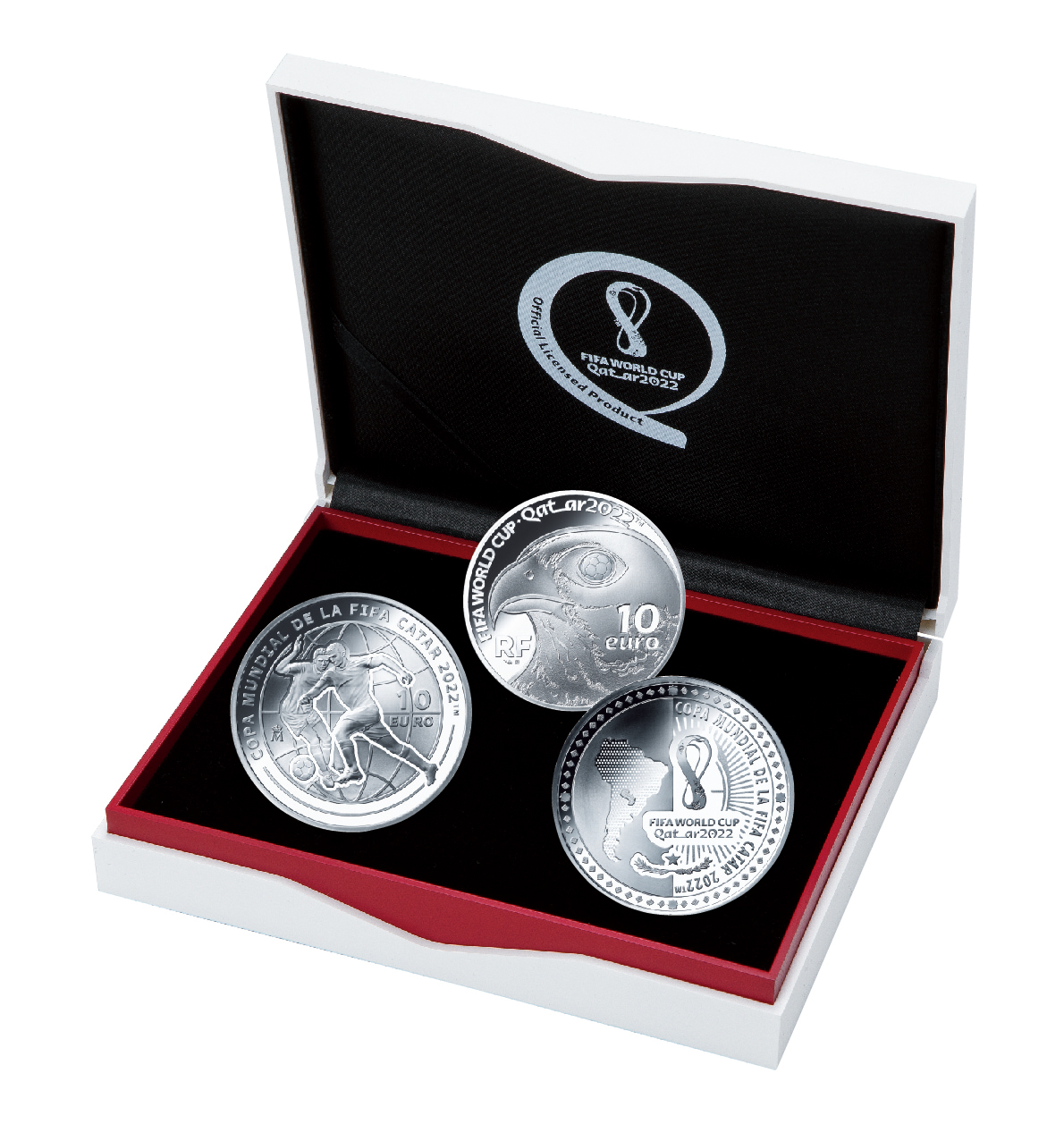 ワールドカップ記念銀貨 3枚入り 6月16日(月)から予約販売】サッカーW杯公式記念コイン フランス