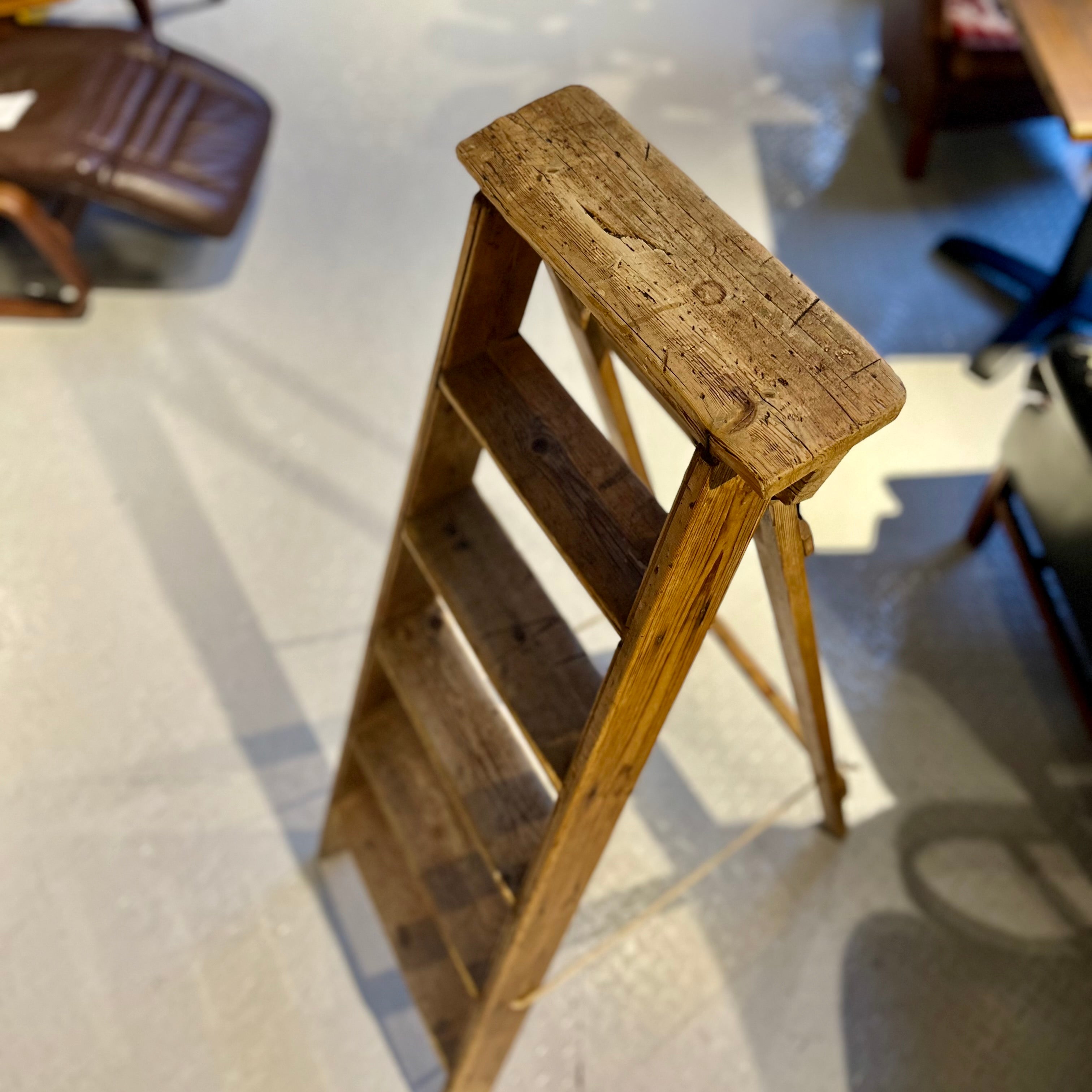 英国 アンティーク ラダー 脚立 ステップラダー ディスプレイ用