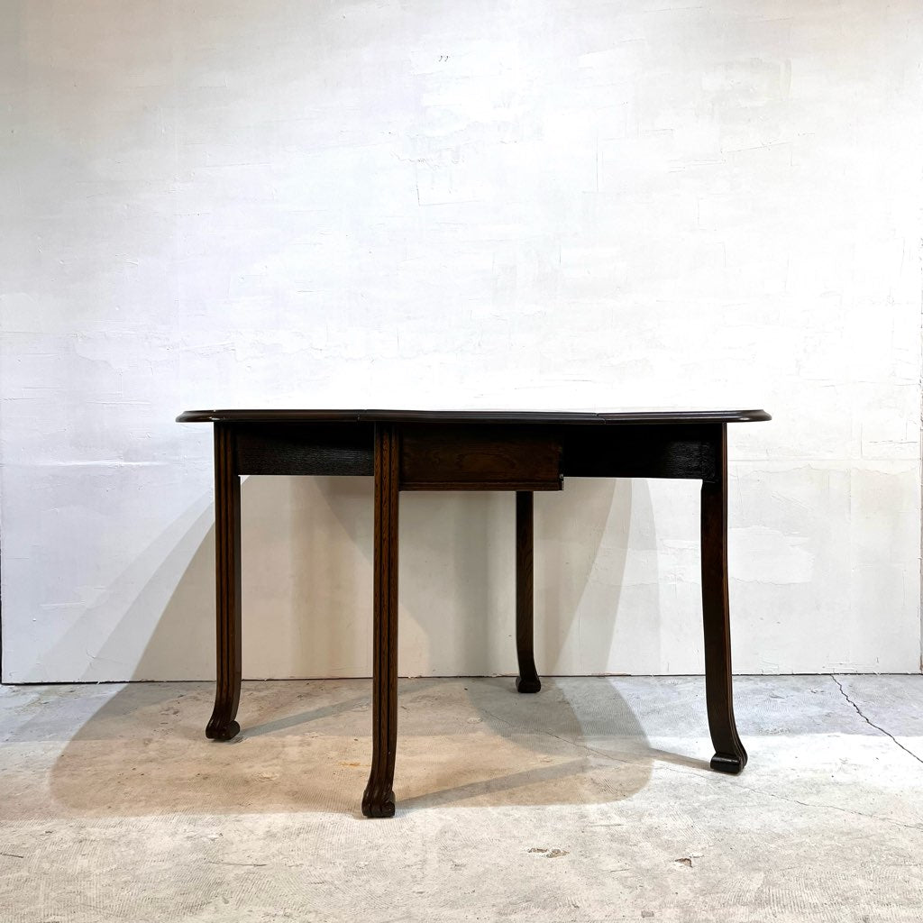 ゲートレッグ バタフライテーブル 伸長式 英国アンティーク 中古