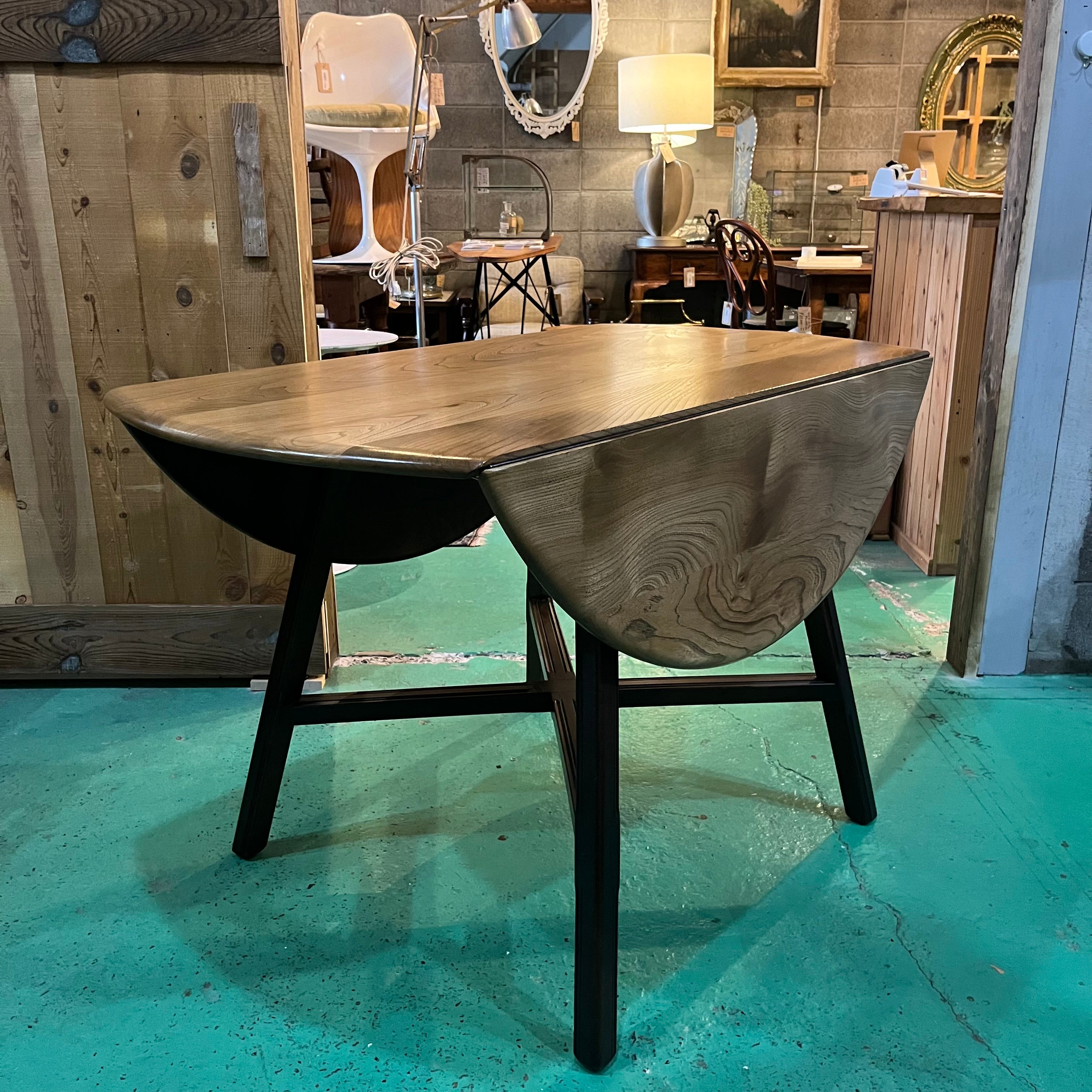 ビンテージ ゲートレッグテーブル ドロップリーフテーブル 剥離 【公式