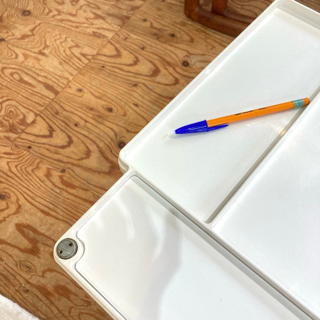 B-LINE ボビーワゴン 2段2トレイ ホワイト 白 中古 アクリルホルダー