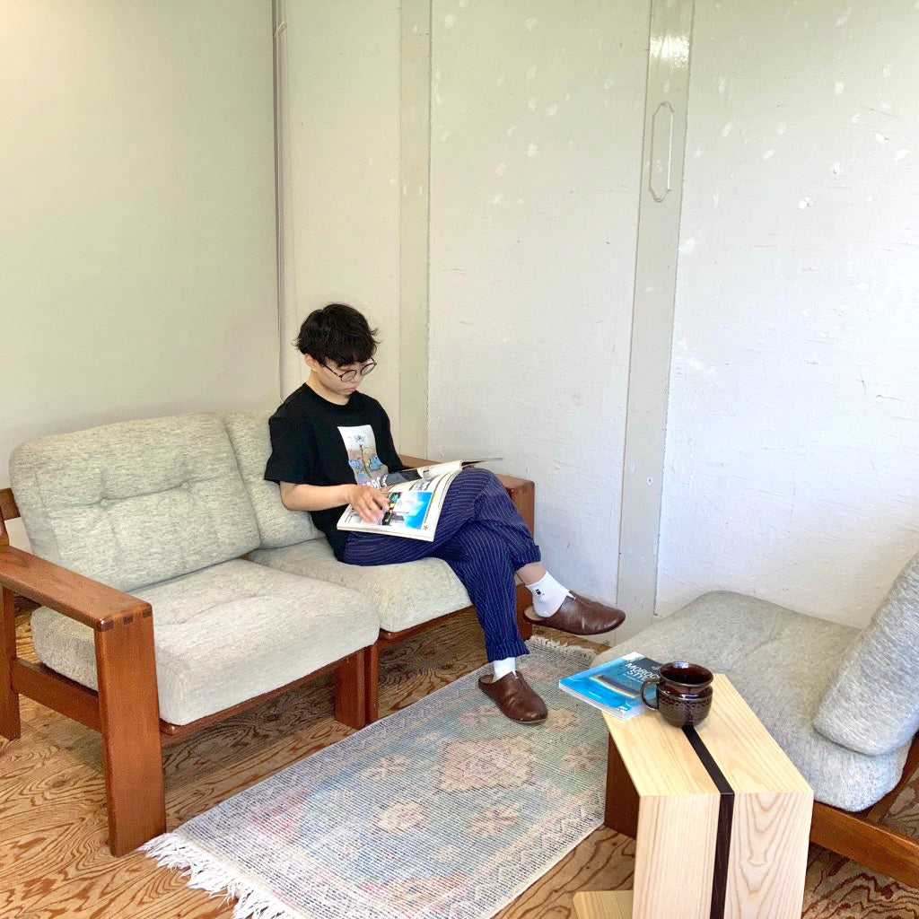 コスガ / KOSUGA 3人掛け セパレート アームソファ チーク材 ジャパン