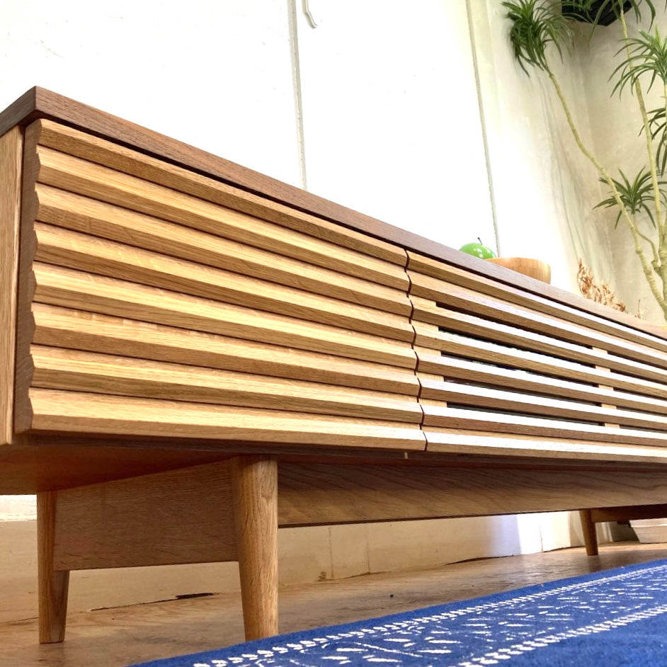 飛騨産業 キツツキ スタンダードコレクション AVキャビネット オーク