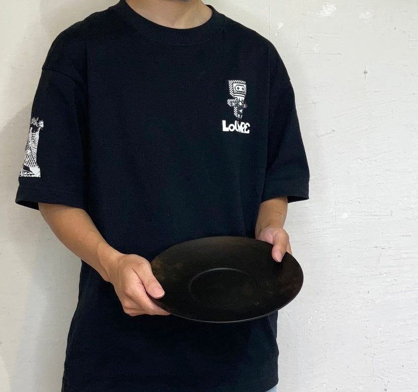 IFUJI 井藤昌志 デルフト皿 三度黒 L 未使用 ガラス塗料 黒 プレート