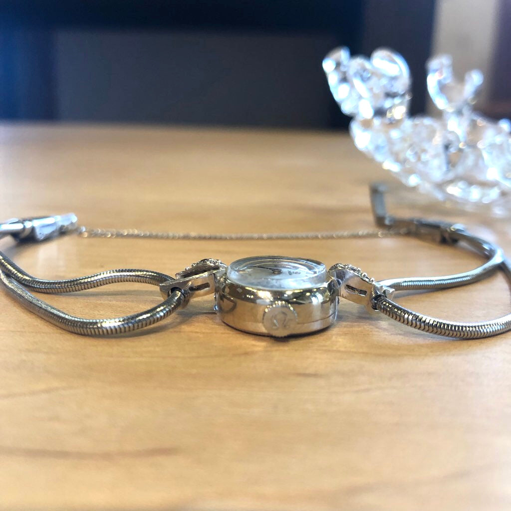 オメガ / OMEGA レディース時計【58】2Pダイヤ 手巻き アンティーク