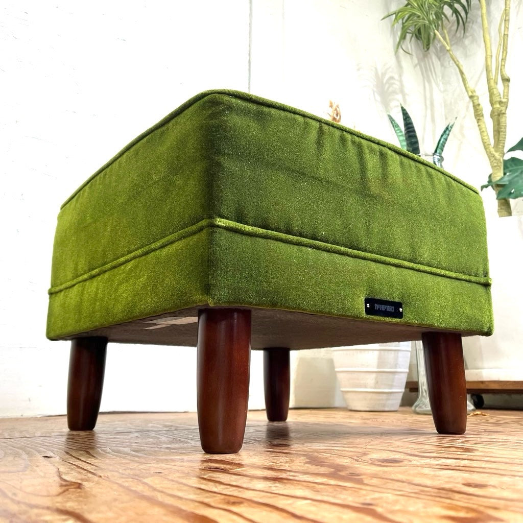 カリモク60 / karimoku60 オットマン モケットグリーン スツール