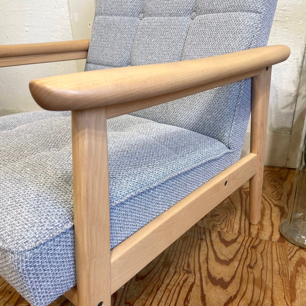 カリモク60 / karimoku Kチェア ミストグレー ピュアビーチ アーム