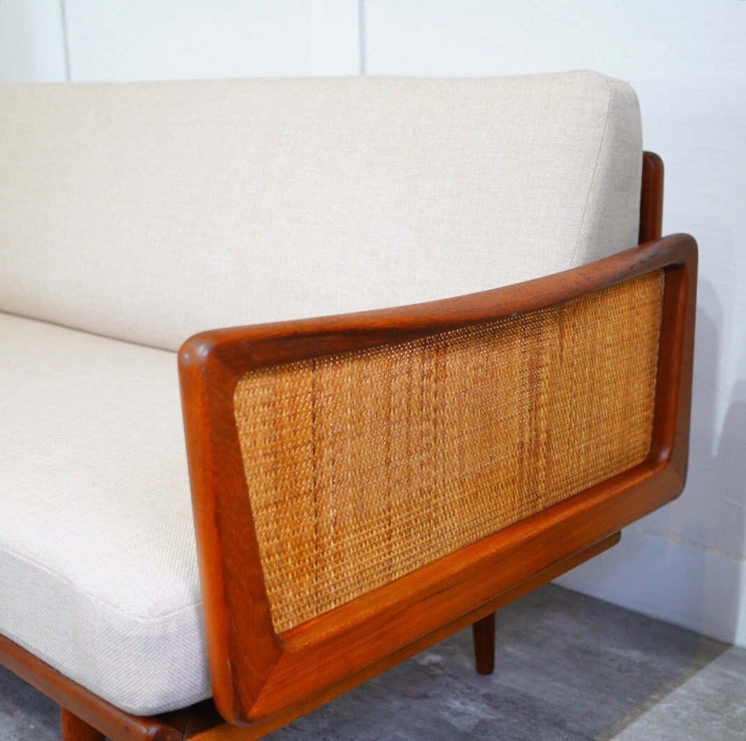 フランス＆サン France&son トリプルソファ 3P ラタン チーク材 籐