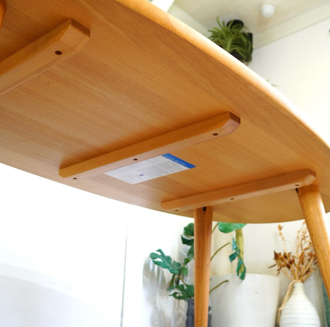 昭和レトロ プライウッド 大型座卓 曲げ木 ローテーブル 木製センター