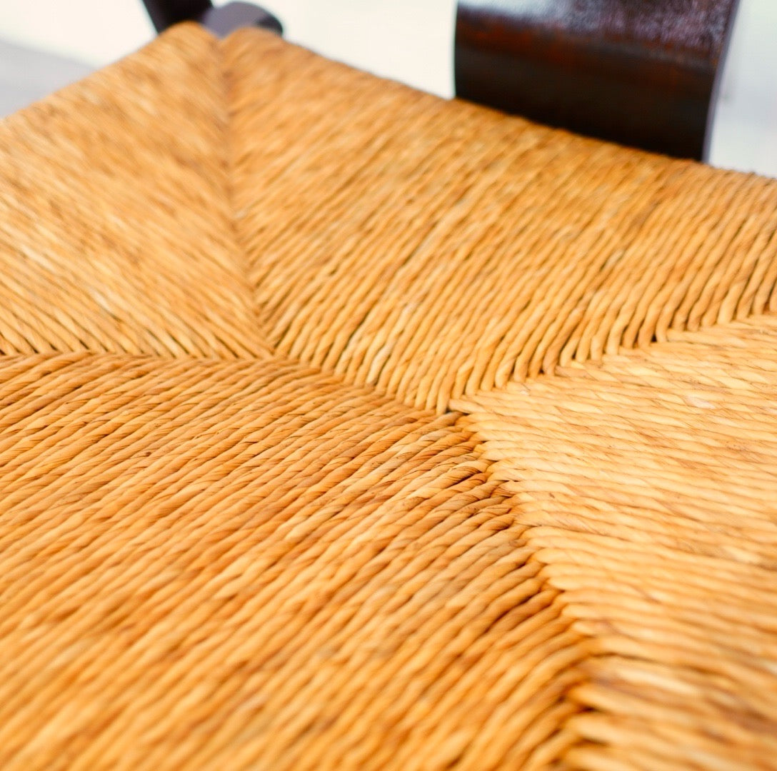 松本民芸家具 #77型 曲肘イス ラッシ編み ヴィンテージ 中古 ミズメザクラ