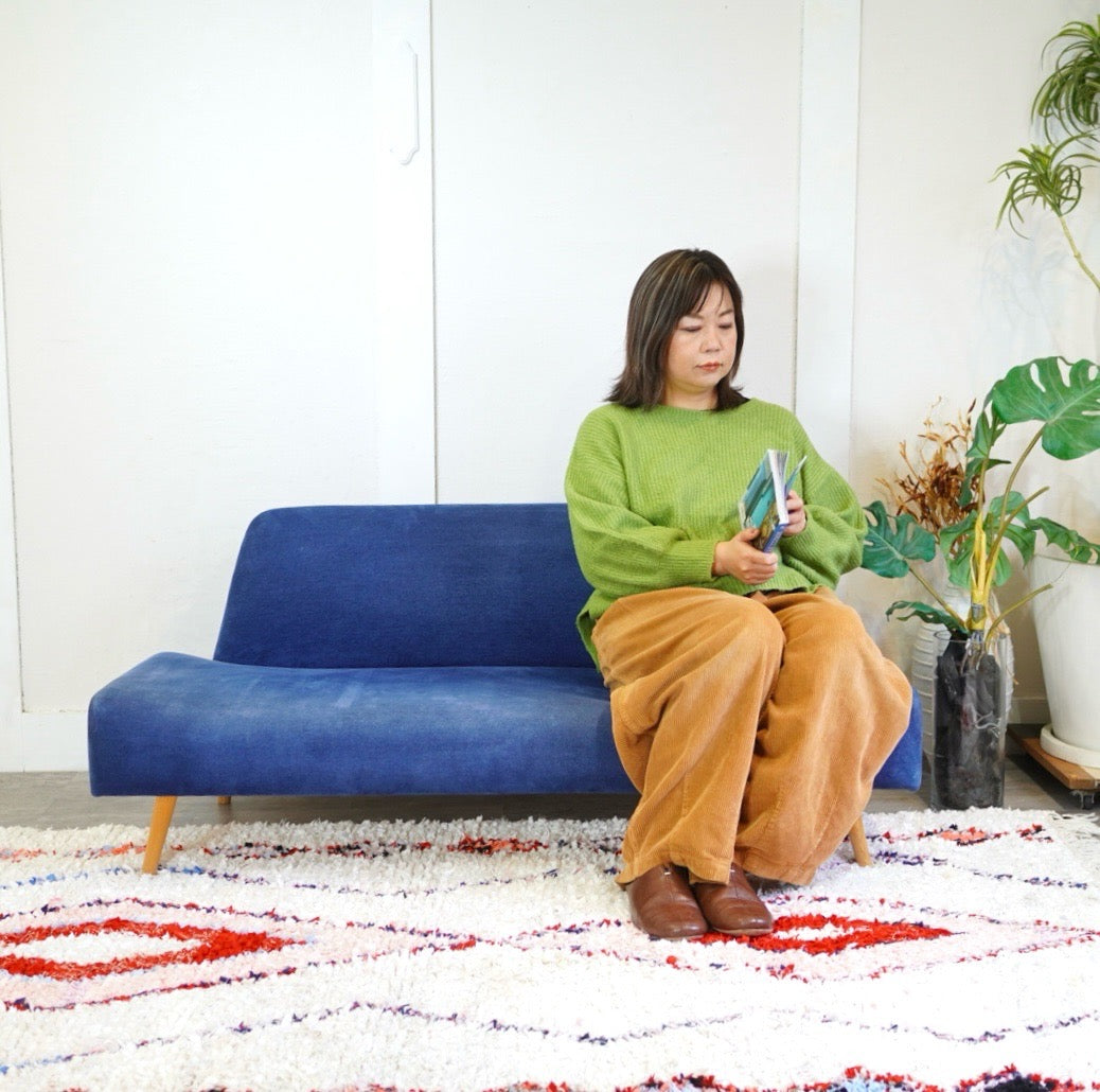 イデー / IDEE アーオソファ / AO SOFA 2人掛け ネイビー 中古