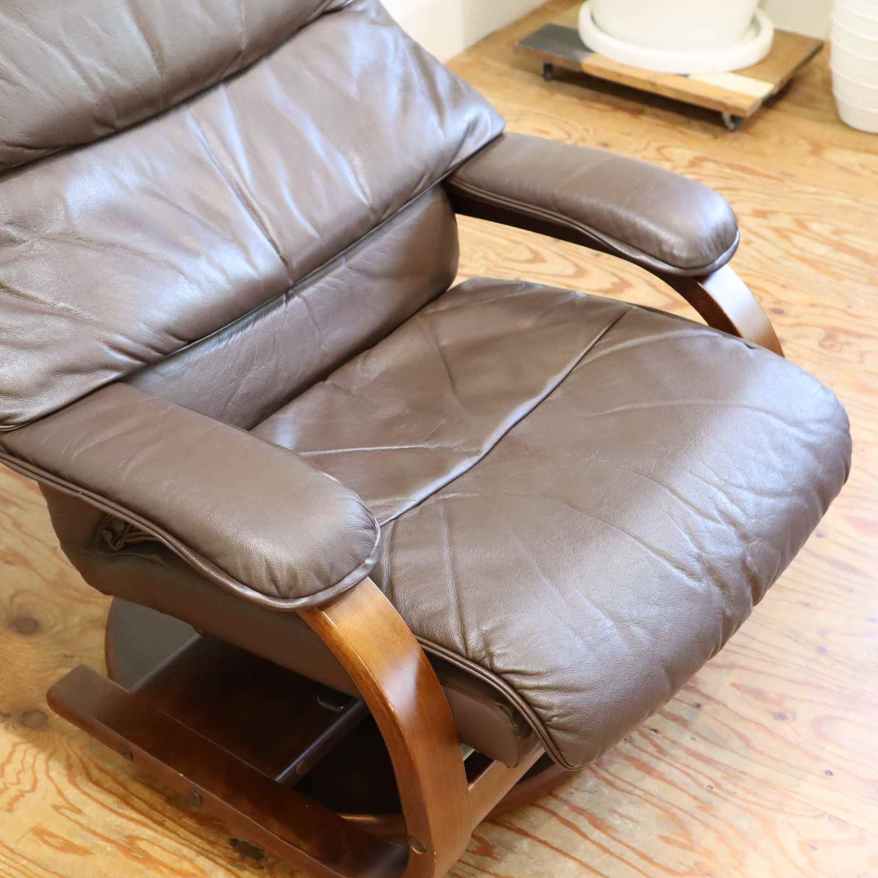 冨士ファニチア FUJI FANITURE リクライニングソファ 1Pソファ 本革