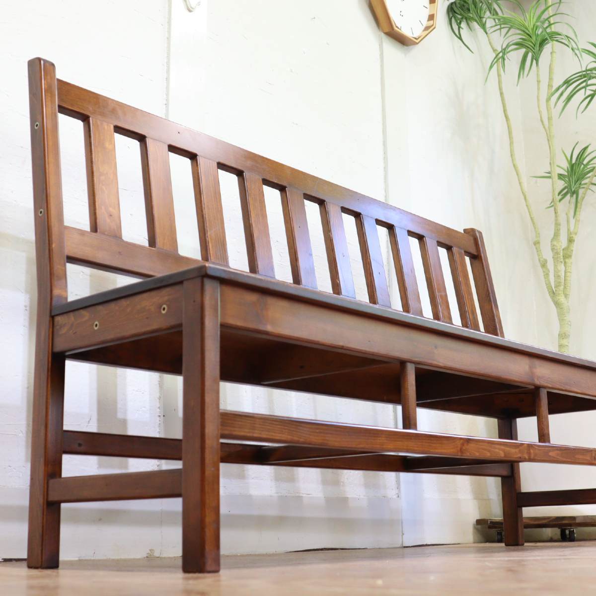 アンファン / enfant ベンチ 【大】カントリーベンチ チェア パイン材 中古