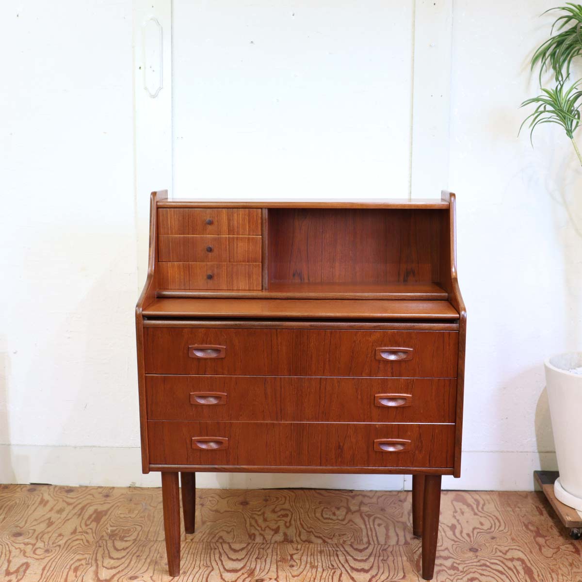 ライティングビューロー チェスト ミラー付 北欧 デンマーク製