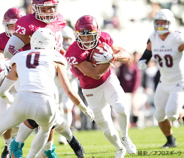 早稲田大学に勝利し、PANTHERSが9年ぶりの甲子園ボウル出場へ