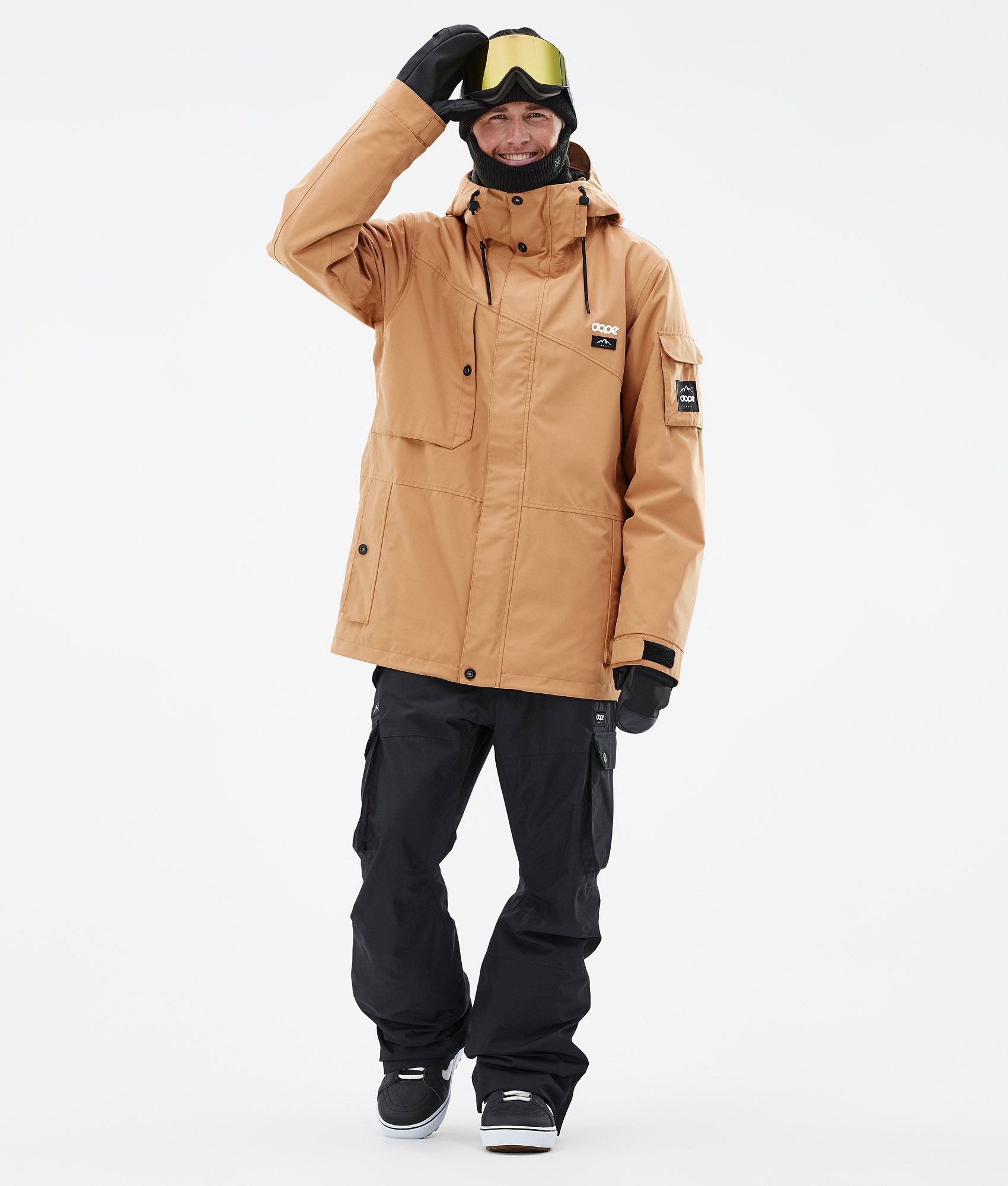 Dope Adept Snowboard Jacket Men Khaki Yellow | Ridestore.com