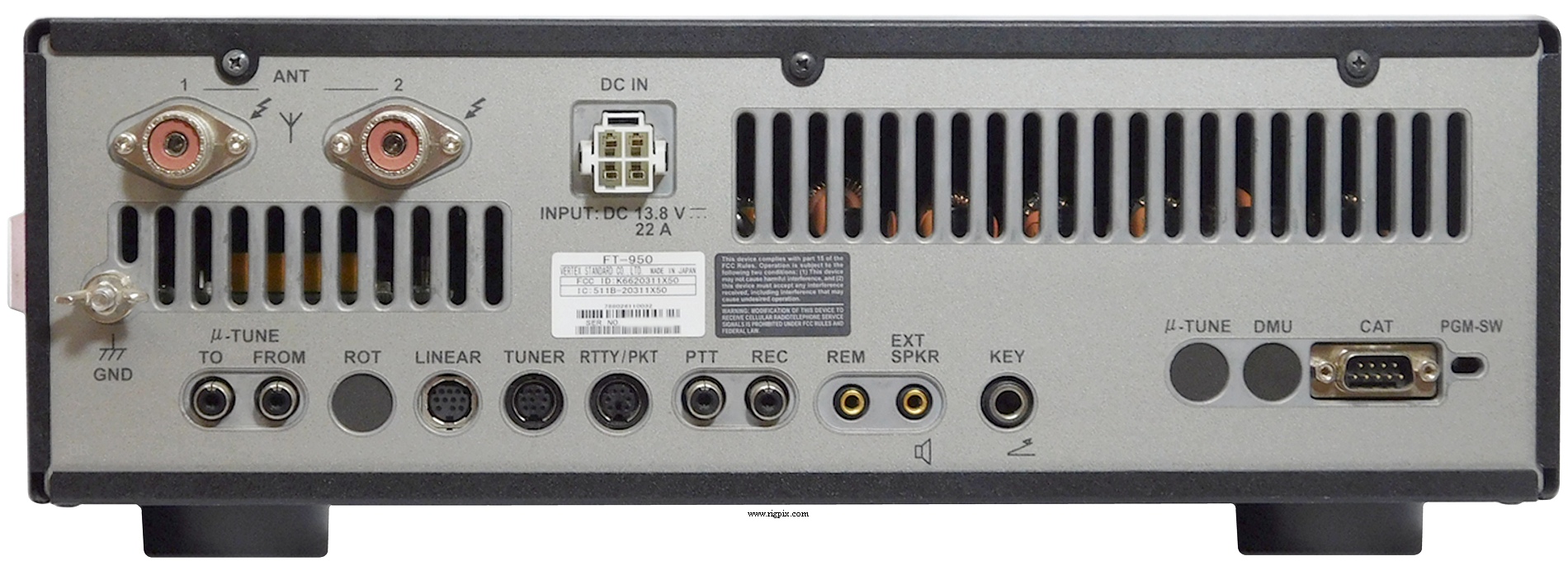 RigPix Database - Yaesu - FT-950