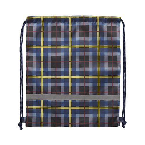 完売】オーバーチェック 反射付きナップサック｜バッグ｜在庫対応