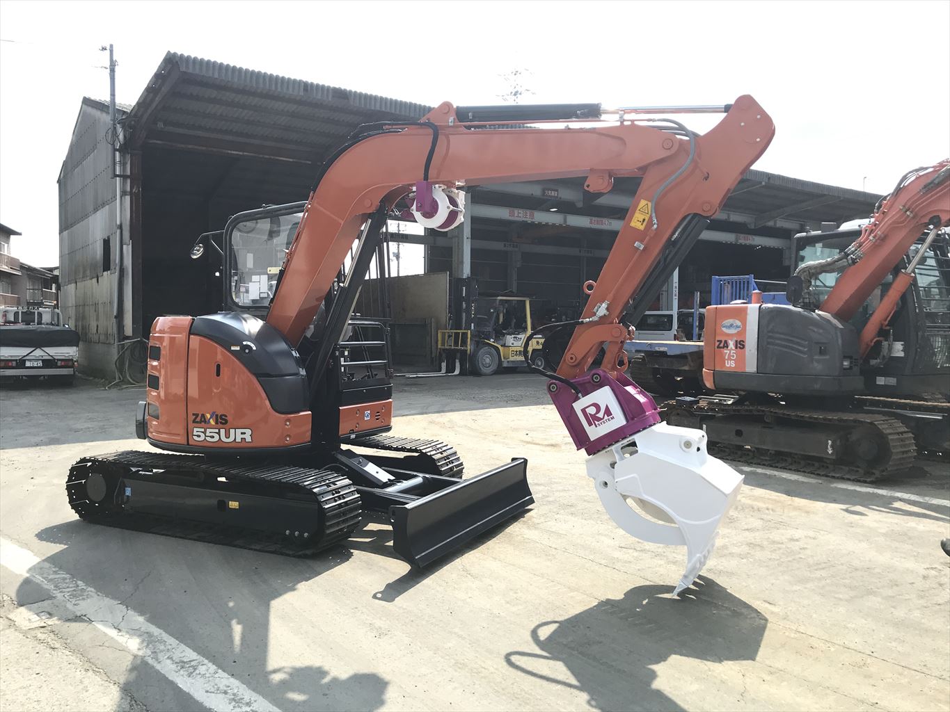 在庫機紹介】ZX55UR-5B（日立建機）＋MSE-15GZX（松本システム