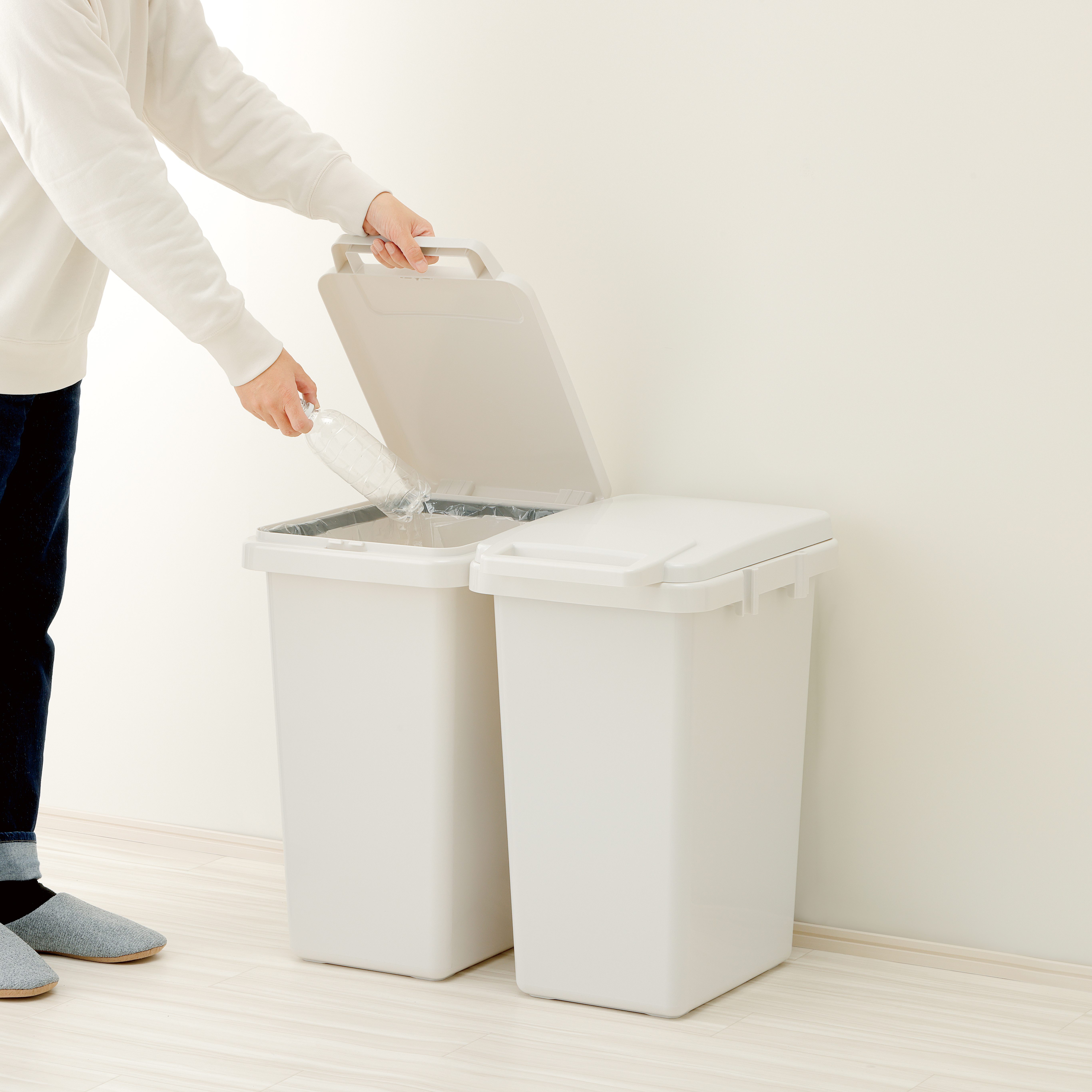 H＆H 片手で開く連結ダストボックス 45J｜製品詳細｜リスの