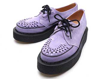 ジョージコックス3588ライラックスエード ブラックインターレース