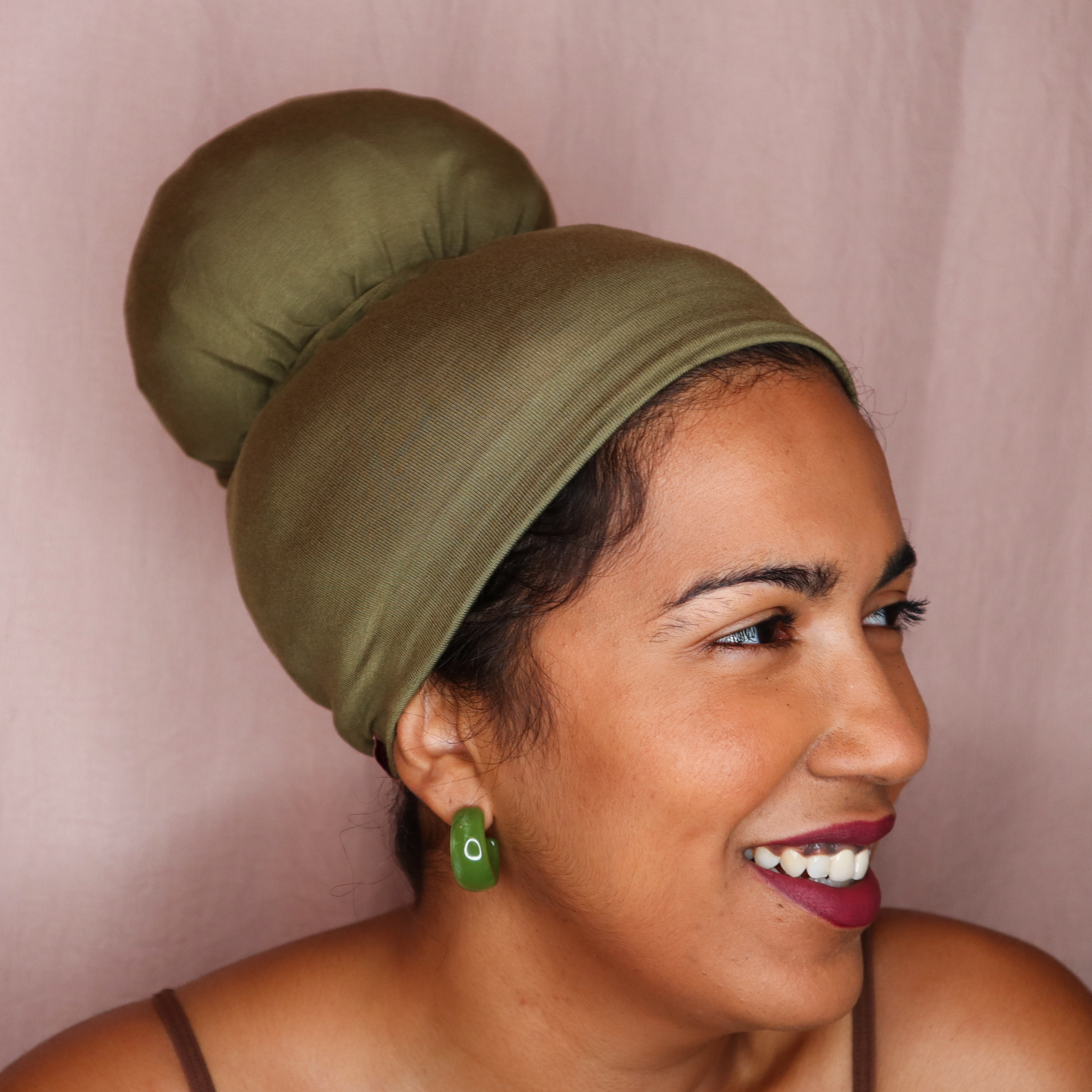 The Hat for Curly Hair - Olive Afrona – Woven Royal