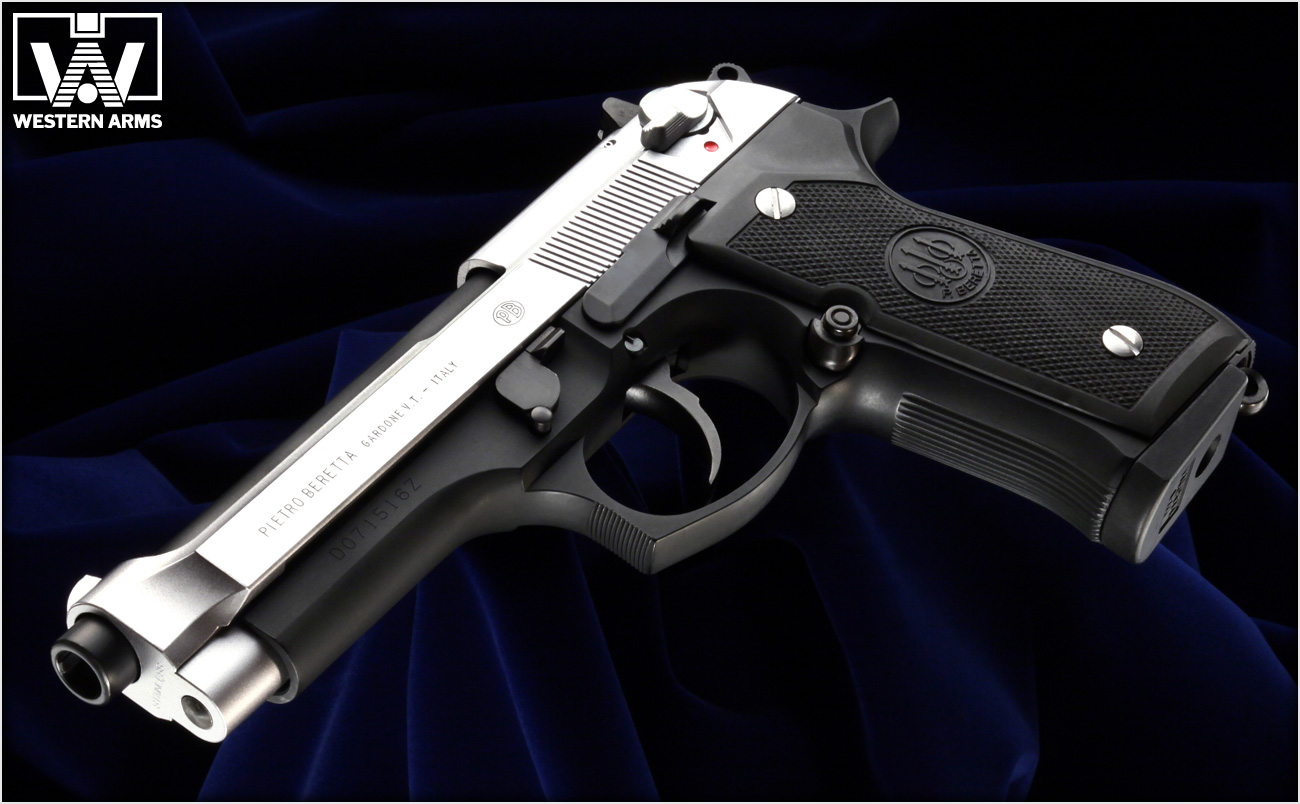 金属製カスタムパーツ搭載「WA【ベレッタ】M92FS INOX／96時間ver