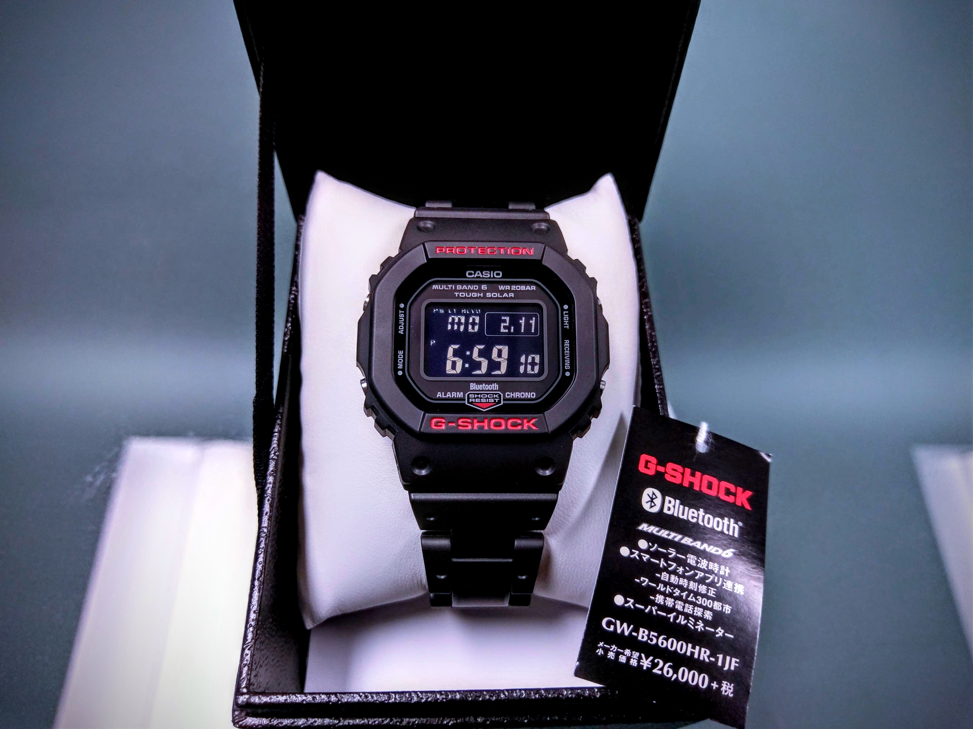 My first unboxing of 2019: GW-B5600HR-1JF (