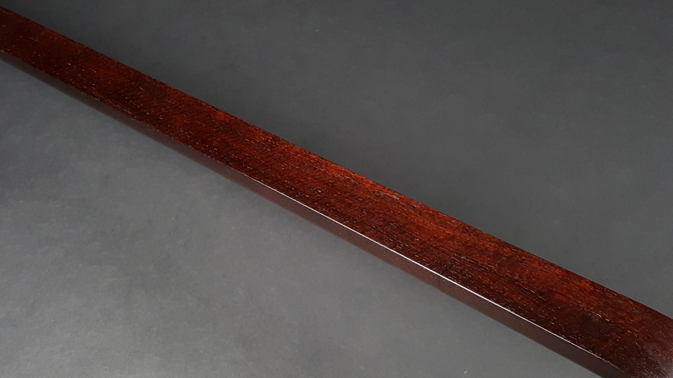 希少】長唄三味線 細棹 紅木 正寸 丸打胴 皮破れなし 本皮 希少】長唄