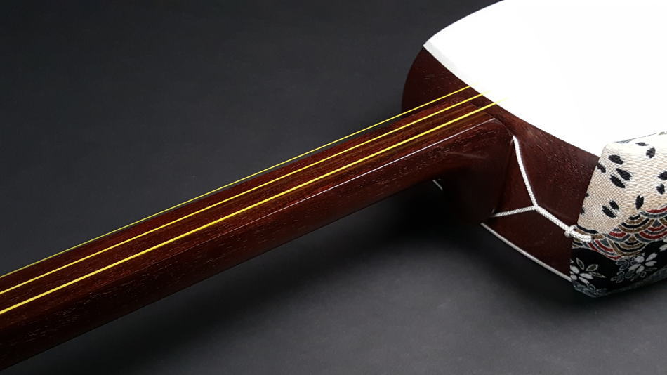 三味線 細棹 短棹 ベッコウ撥 セット 破れなし べっこう 三味線 細棹