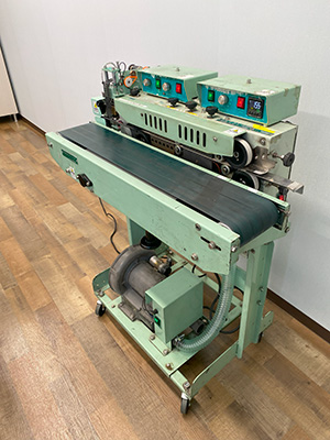 中古シール工業印字脱気エンドレスシーラー(シール幅13mm)/SLE-DV(製造