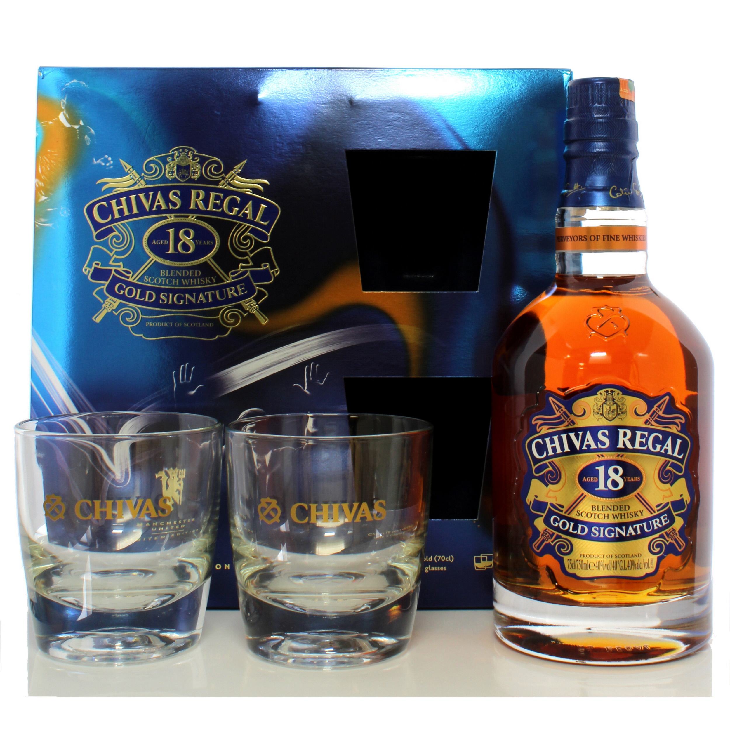 Chivas Regal 18 Year Old Gold Signature Gift Pack Auction A64500